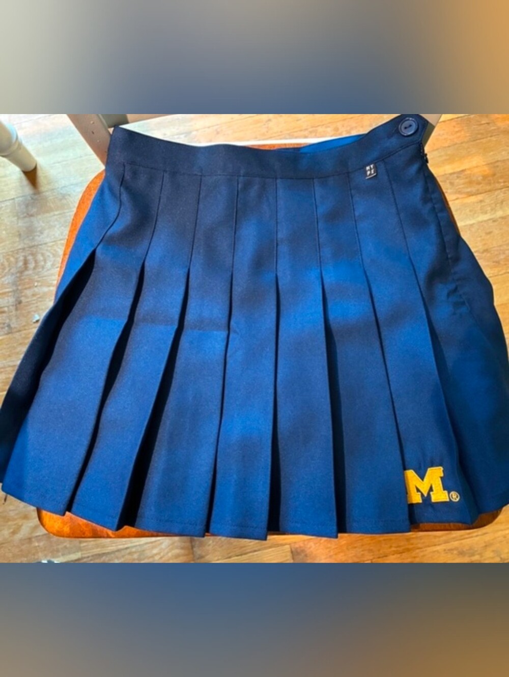 NWT Hype and Vice Michigan pleated skirt size M